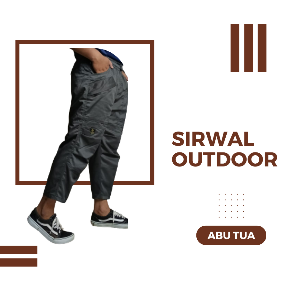 Sirwal Outdoor Original Tazakka Semi Formal Sirwal Dewasa Bahan katun Drill Premium