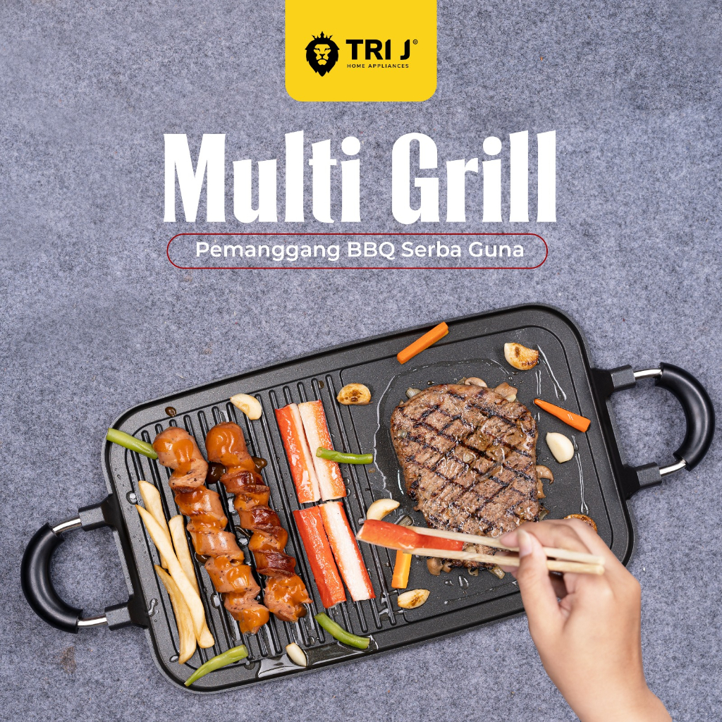 Alat panggangan serbaguna / multi grill pan TRI J
