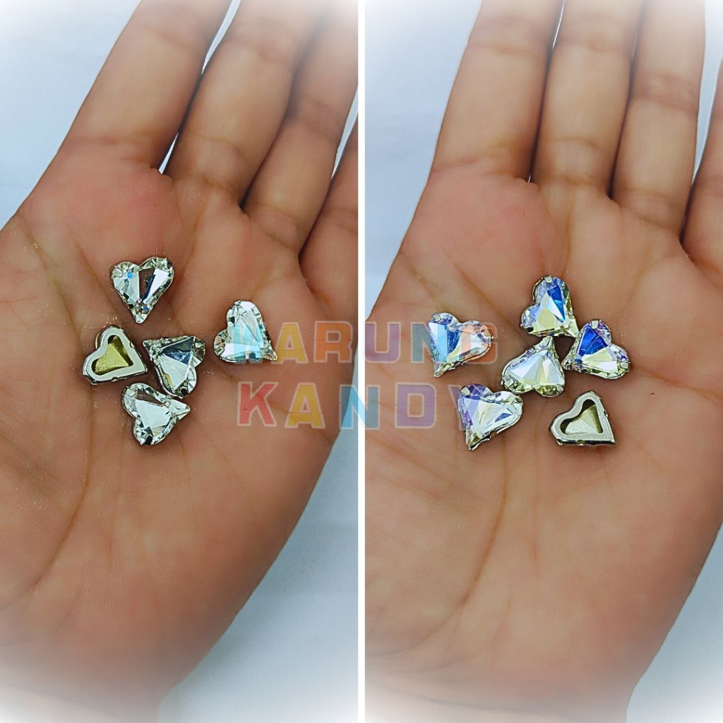 Diamon Cangkang Hati 15x16 ECER 20pc