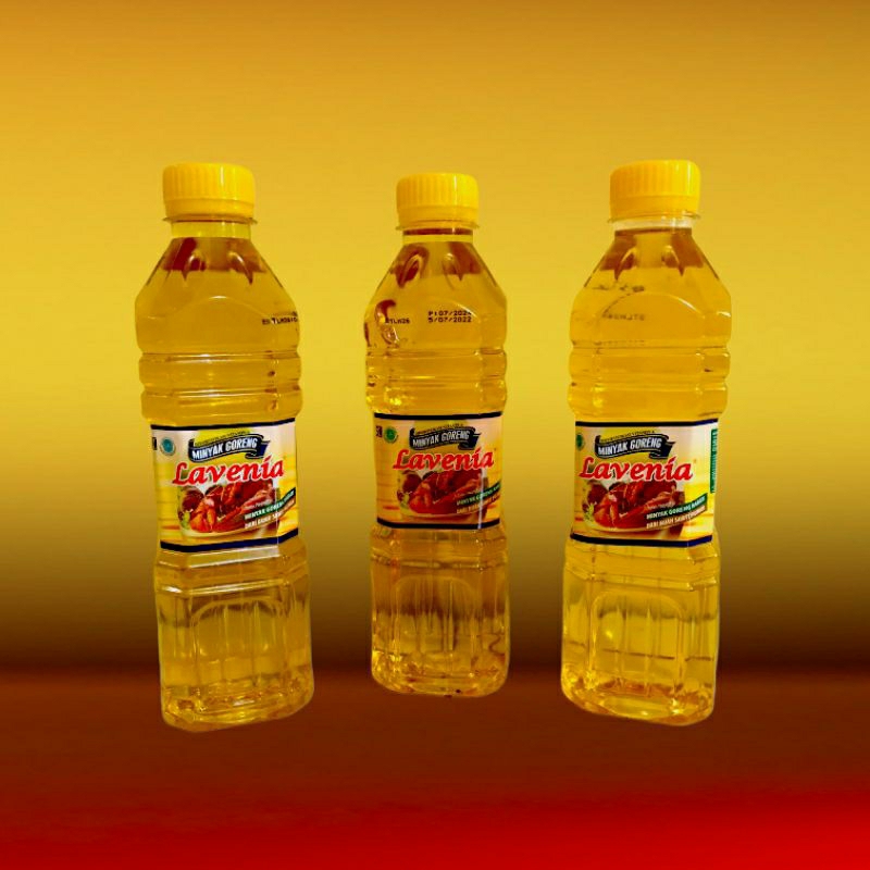 

Minyak Goreng 450ml kemasan botol lavenia.