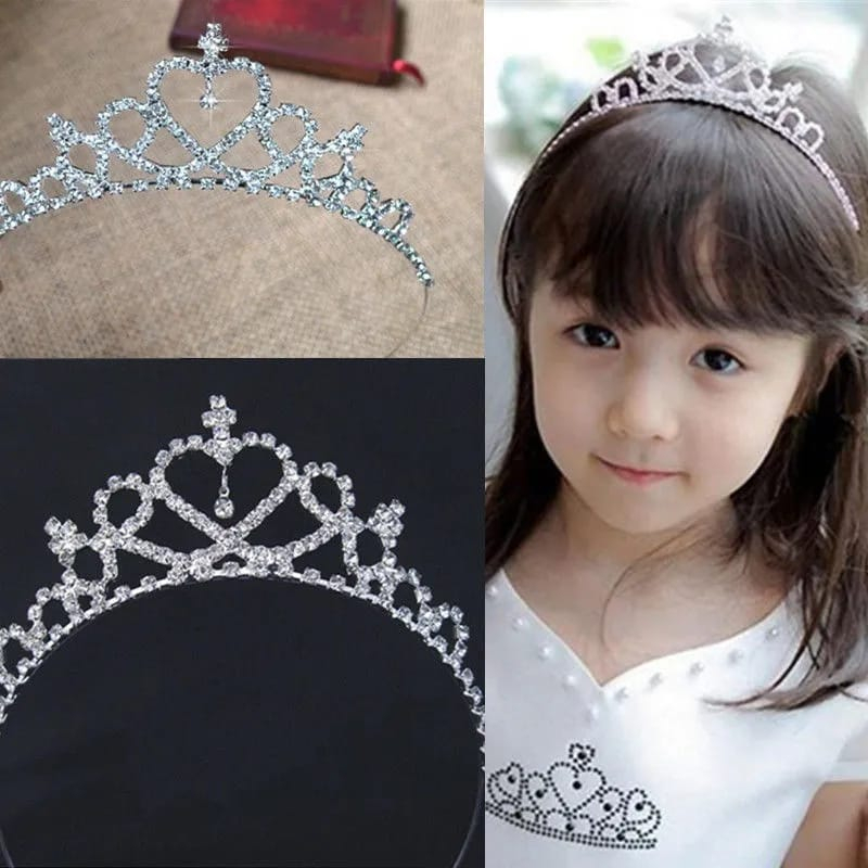 Tiara mahkota princess for girl anak perempuan pesta party bando crown