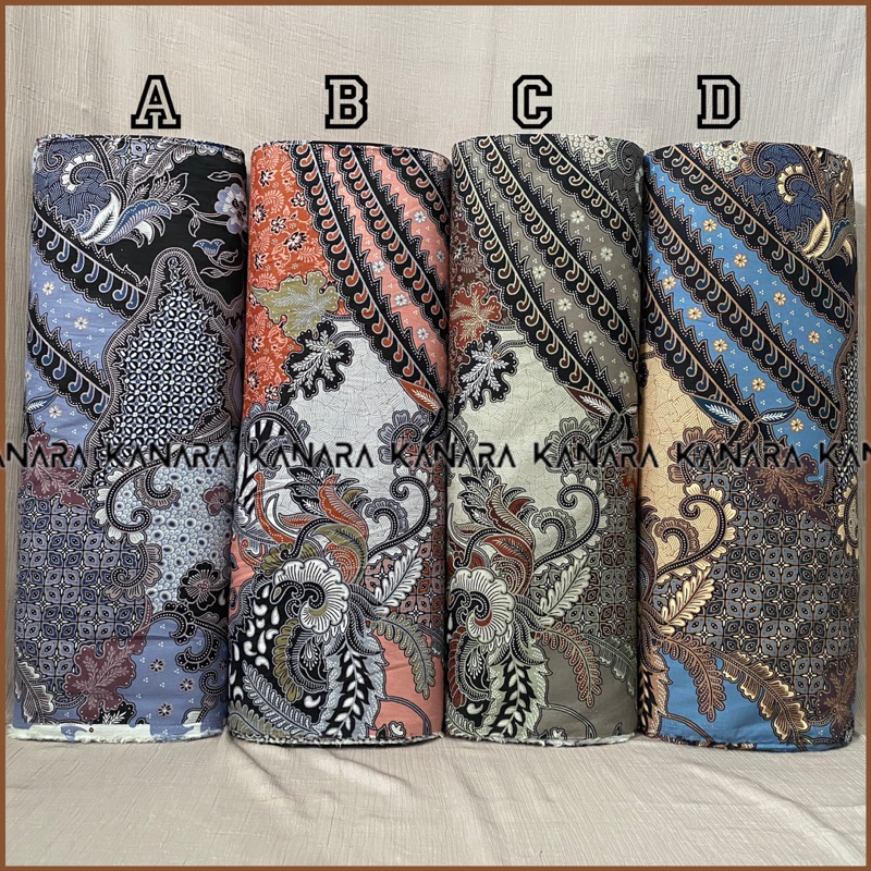 Kanara_Kain Batik Katun 40'S - Bahan Batik katun untuk Kemeja - Harga Per ½ Meter