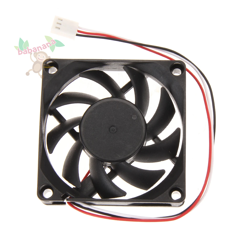 Fan 70mm Brushless DC Kipas PC PWM 3 Pin Kecil Mini Cooler 7cm 70 mm