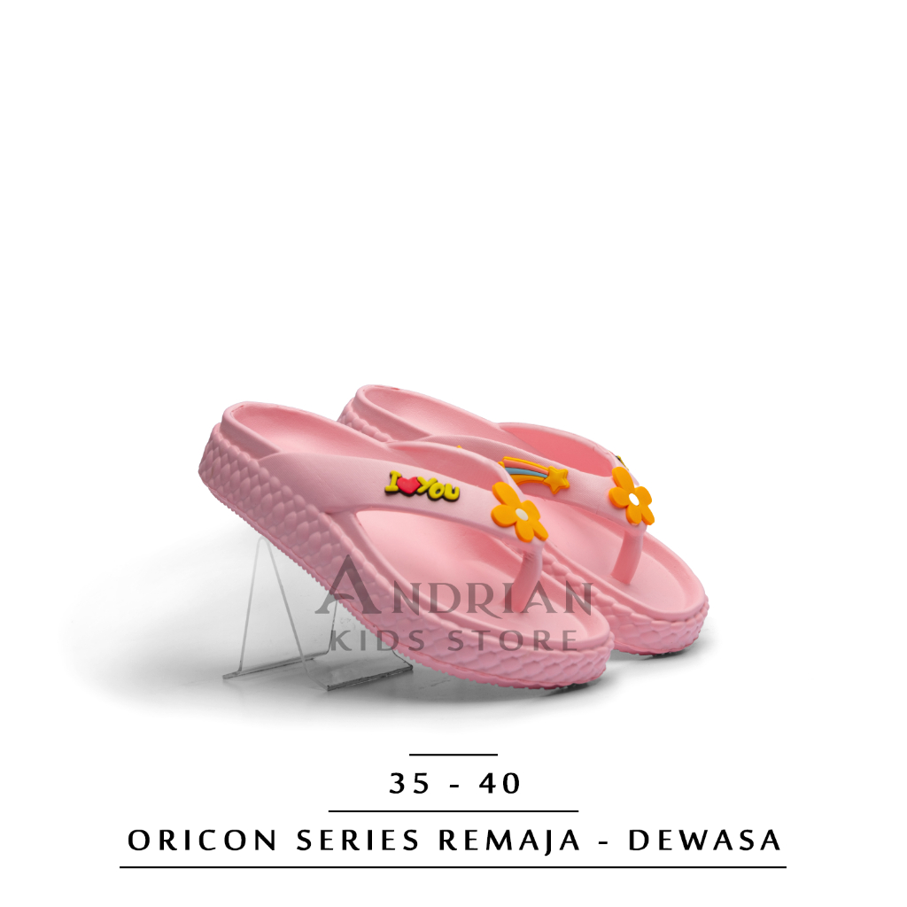 Andrian - Sandal wanita remaja - dewasa model jepit bunga matahari New hilos 822