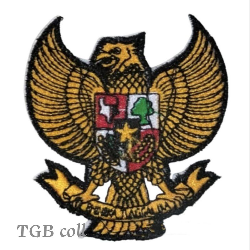 BED BORDIR GARUDA BEDGE BORDIR LAMBANG BURUNG GARUDA