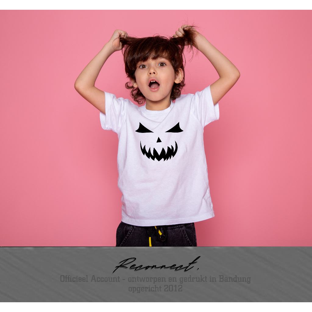 Reconnect Kaos Hallowen - Gratis Tambah Nama - Unisex Anak / Dewasa