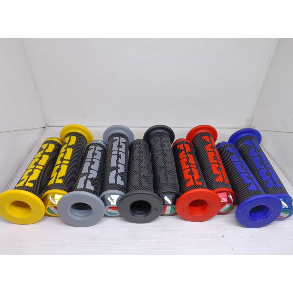 PROMO TERMURAH HANDGRIP FUZION JALU ITALIA BULU SARUNG GAS IMPORT HARGA SEPASANG KANAN KIRI UNIVERSAL UNTUK SEMUA MOTOR