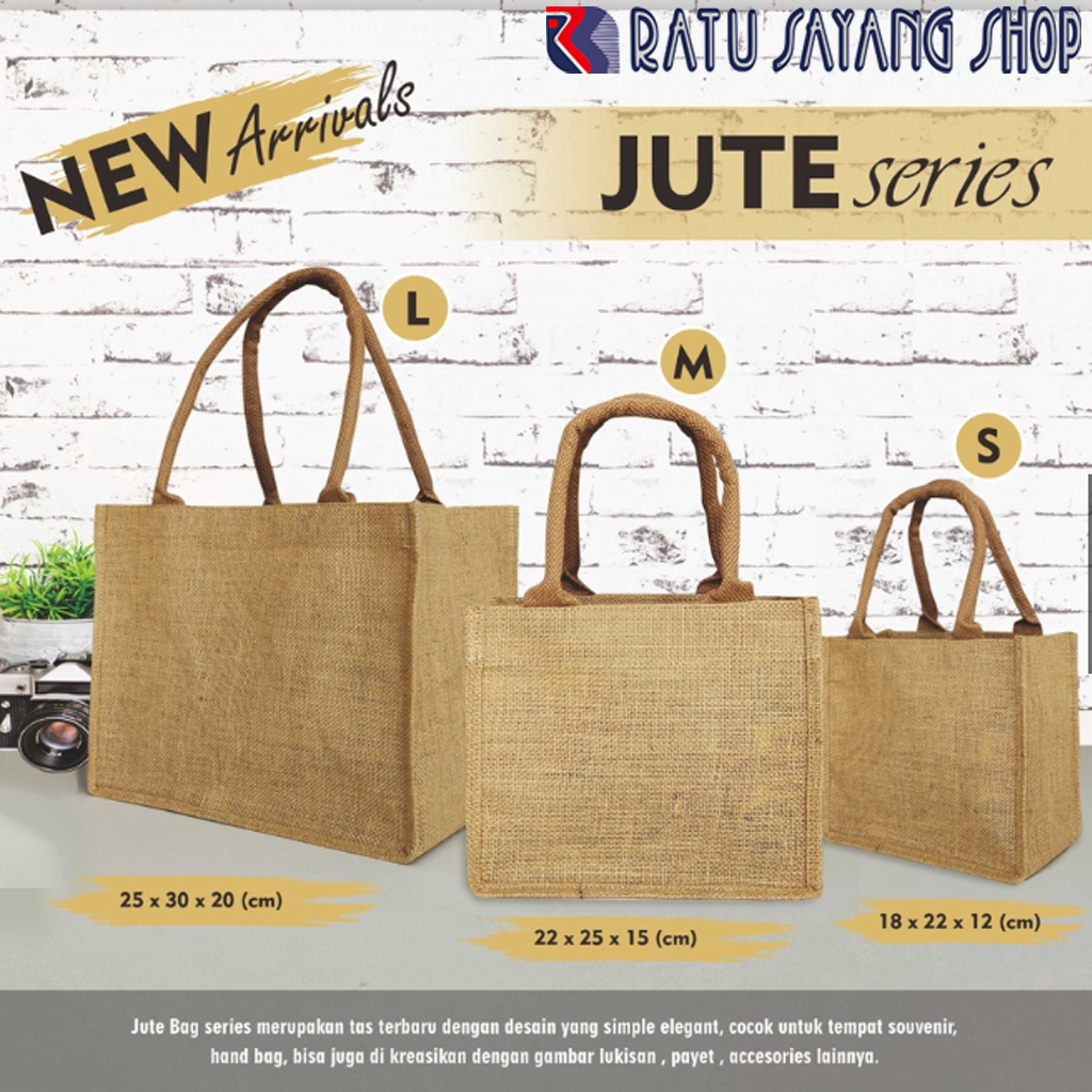 Tas Jute Tote Bag Goni | Tas Karung Goni | Goodie Bag Jute