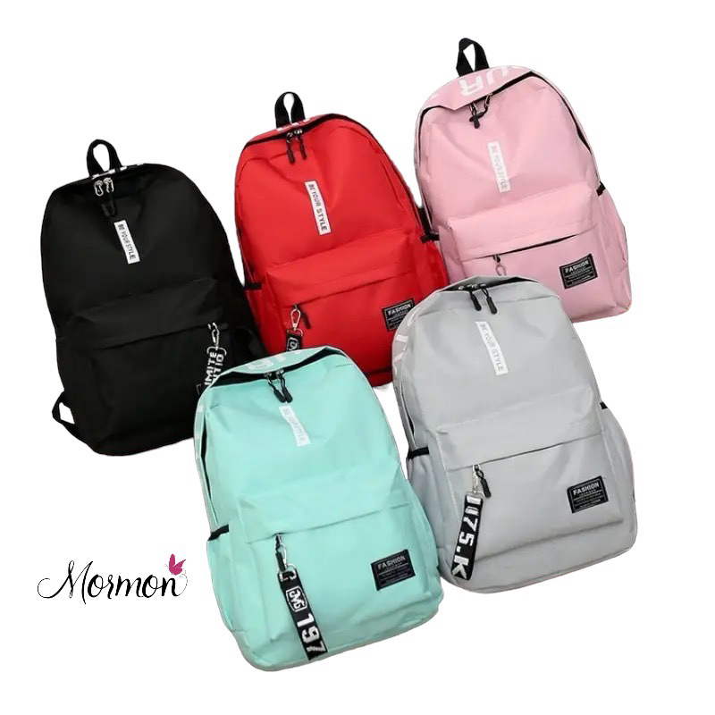 MORMONY TAS BE YOUR STYLE - Tas Ransel Backpack Korea Ransel Sekolah SWAG