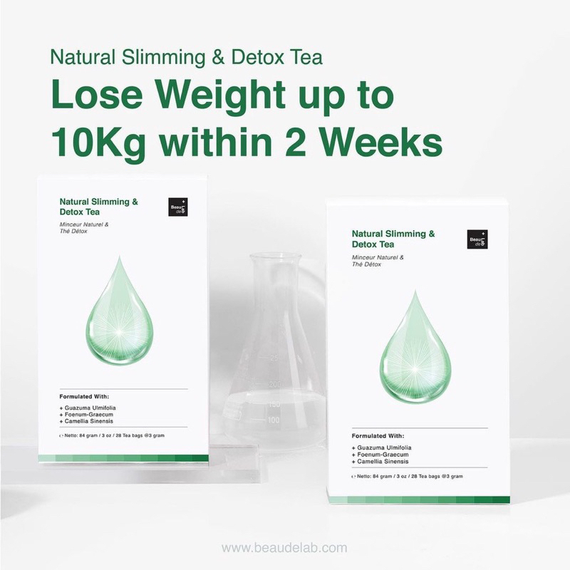 Original TEH DIET DETOKS | Beaudelab Slimming & Detox Green Tea isi 28