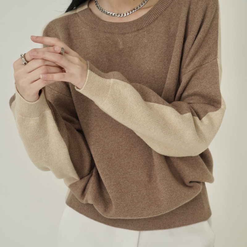 two tone sweater