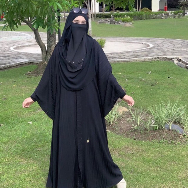 Abaya hitam tarim madeena ala saudi