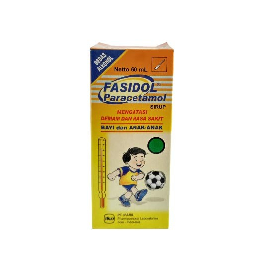 FASIDOL SYR 60 ML - PARACETAMOL SIRUP DEMAM / NYERI UNTUK BAYI & ANAK