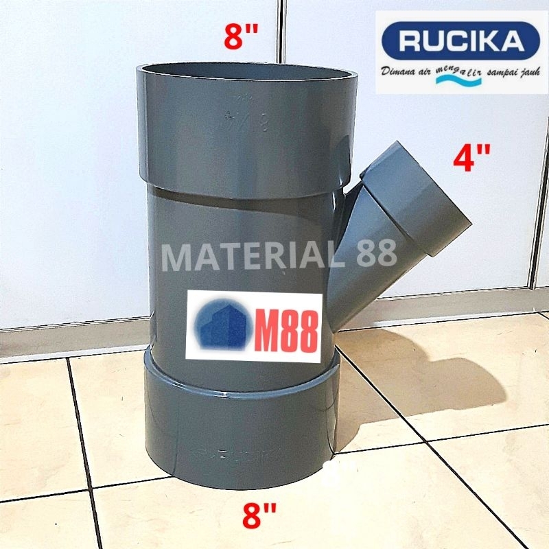 Y Branch 8x4 inch D RUCIKA Tee Y Te T 45 8 x 4