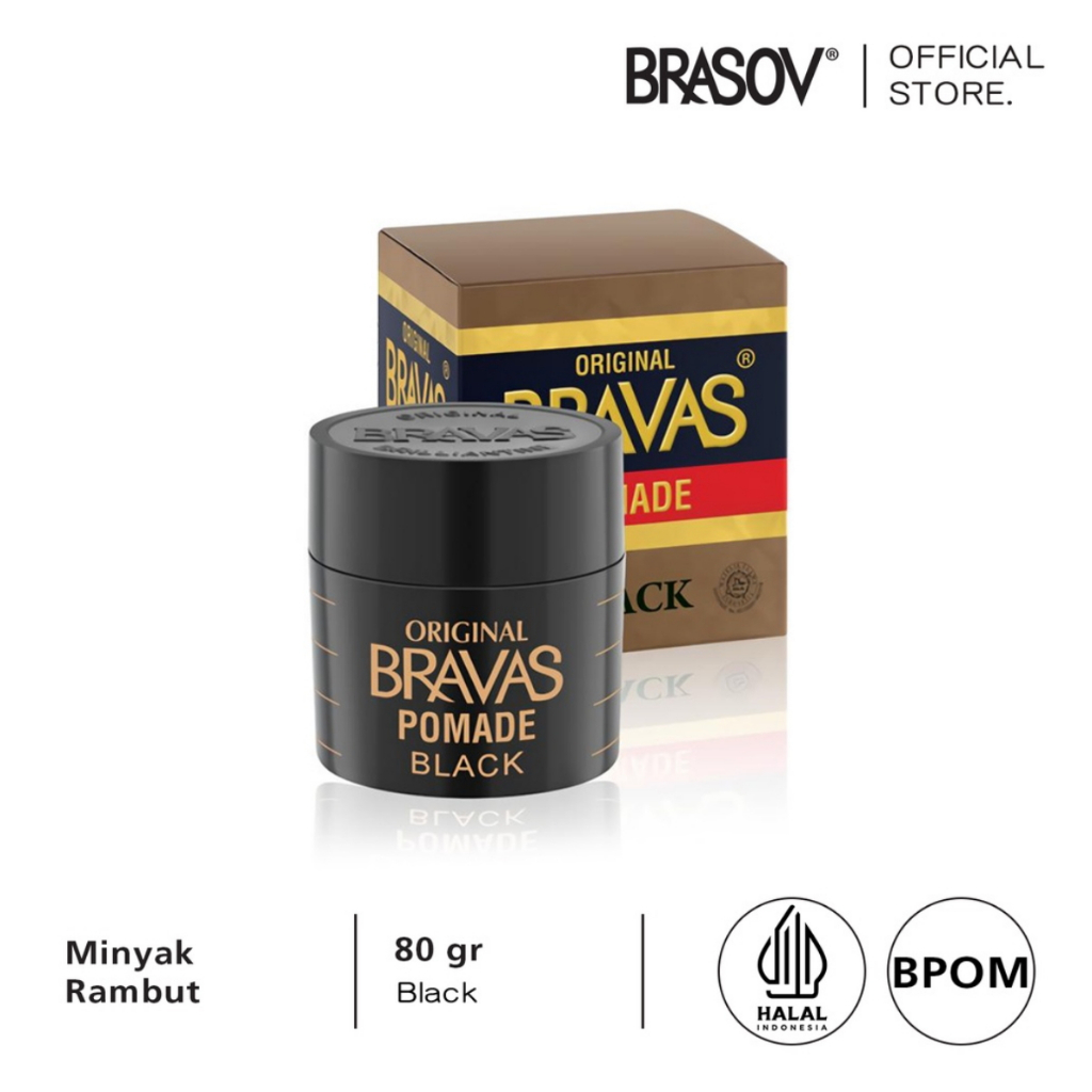 BRAVAS Minyak Rambut Pomade Brilliantene 100% Original Halal