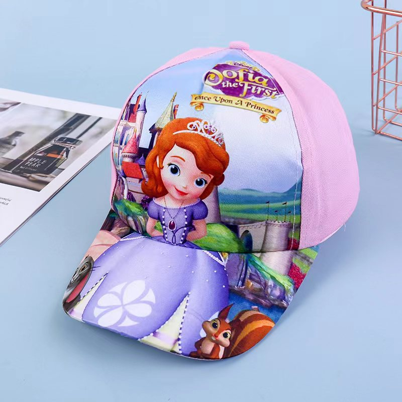 (Hello Girl)MZ33 Topi Anak Motif Karakter Kartun/Topi Baseball Anak Kartun Import