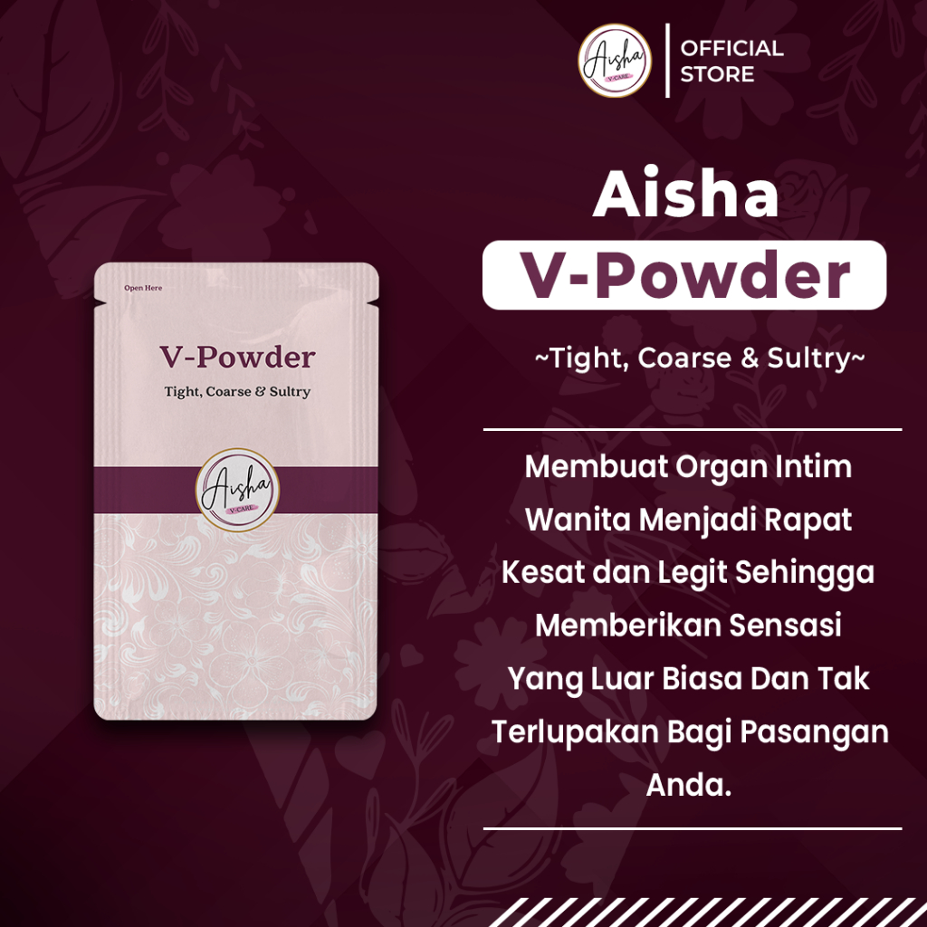 AISHAVCARE SACHET VIRGIN POWDER | PERAWATAN KEWANITAAN HERBAL | MISS V RAPAT DAN KESAT