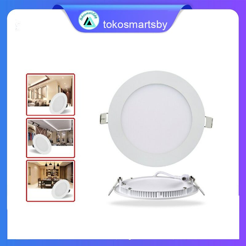 Lampu Downlight Panel LED Inbouw IB 18 Watt Bulat tipis MS-518