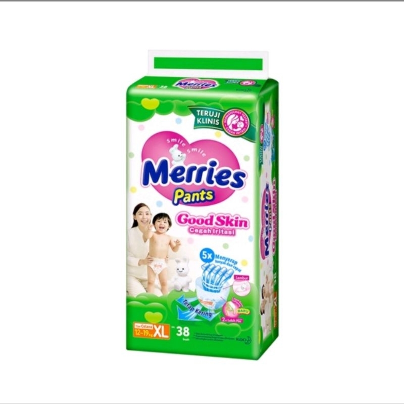 Merries Pants Good Skin XL 38s - Popok Bayi - Popok Celana