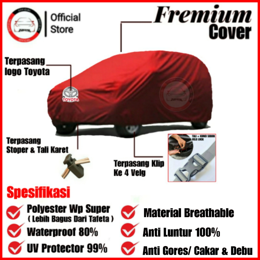 Cover Mobil Avanza, Cover Mobil Waterproof, Cover Mobil Polyster Super Great A, Cover Mobil Anti Luntur, Cover Mobil Premium