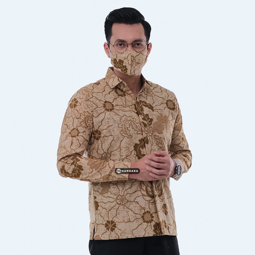 Handara Batik Pria Gurdo Crema HB-194