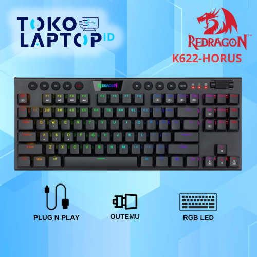 Redragon Horus K622 RGB Ultra Low Profile Switch Mechanical Keyboard