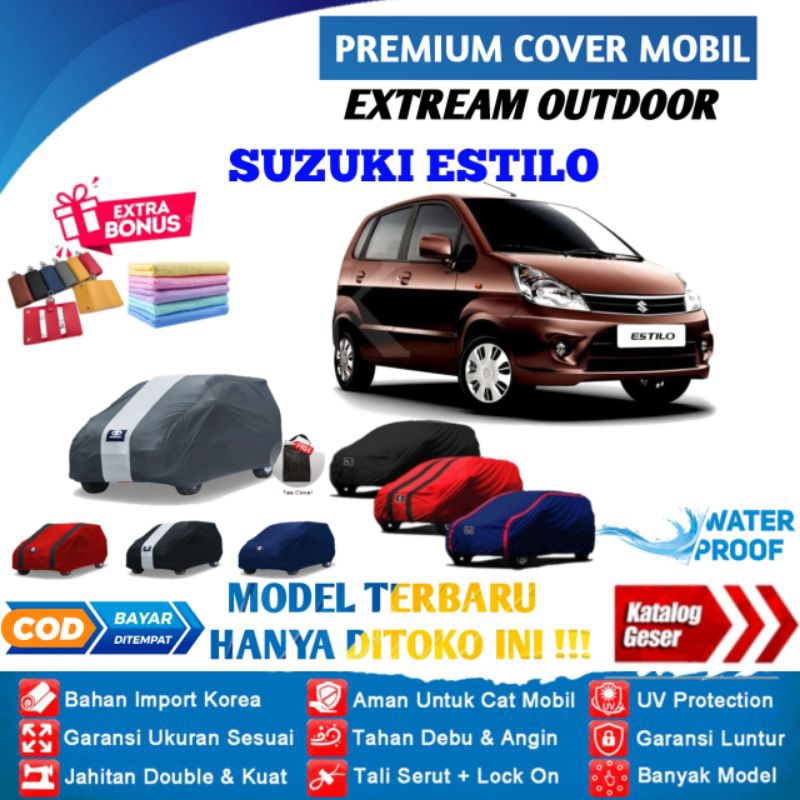 Cover Mobil Karimun Estilo, Sarung Mobil Karimun Estilo, Selimut Mantel Pelindung Jas Mantol Kerudung Penutup Mobil Suzuki Estilo Outdoor