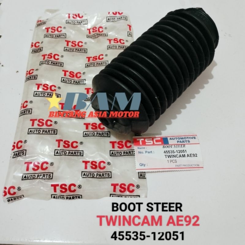 KARET BOOT STIR RACK STEER TWINCAM AE92