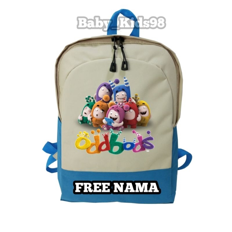 TAS RANSEL ANAK SEKOLAH ODDBODS FREE NAMA