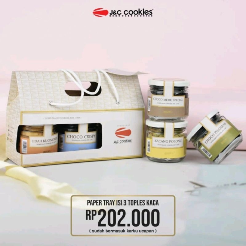 

HAMPERS PAPER TRAY ISI 3 KACA JNC COOKIES