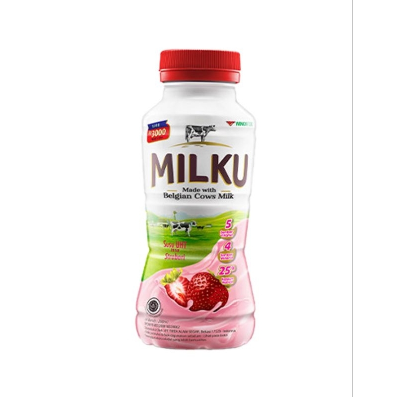 

Milku Susu UHT anak-anak Rasa Strawberry 200 ml