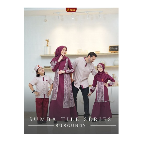 SARIMBIT SUMBA TILE KEKE 2023 BURGUNDY ORIGINAL TERBARU