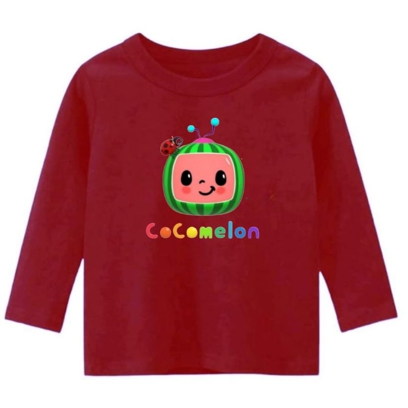 Baju kaos anak Lengan panjang Cewek-Cowok  1-12 Tahun COCOMELON