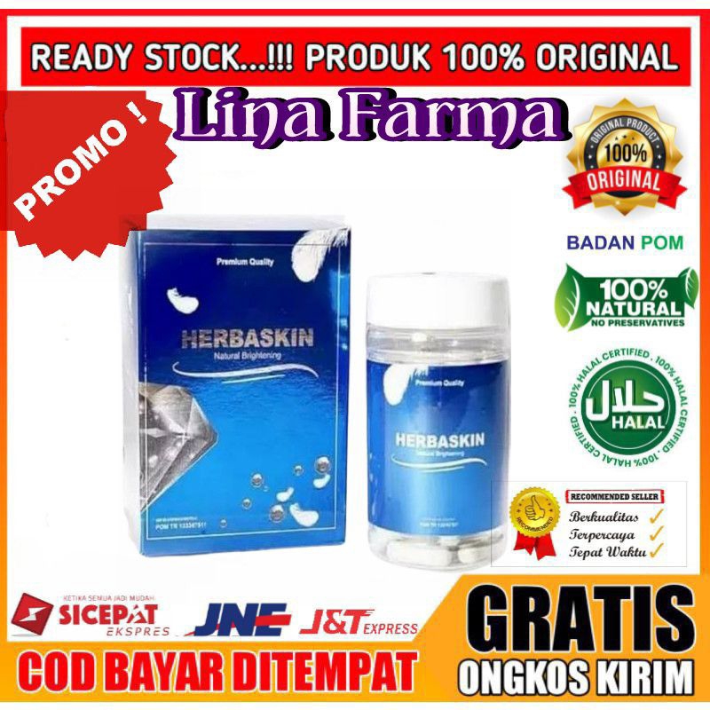 HERBASKIN ASLI ORIGINAL HERBASKIN NATURAL BRIGHTENING PEMUTIH BADAN AMAN AMPUH