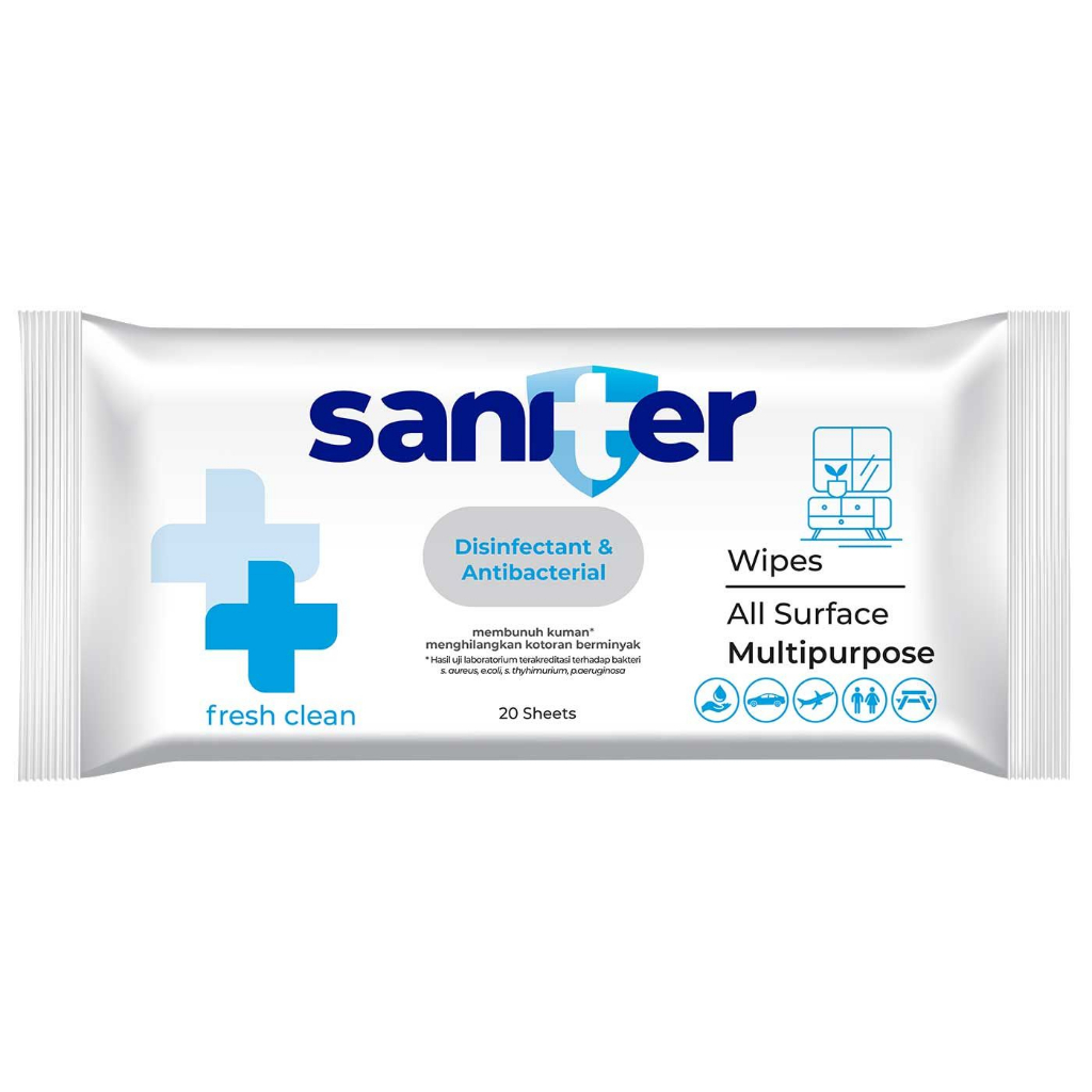 Saniter Wipes 20 Sheets - Tissue Basah Saniter