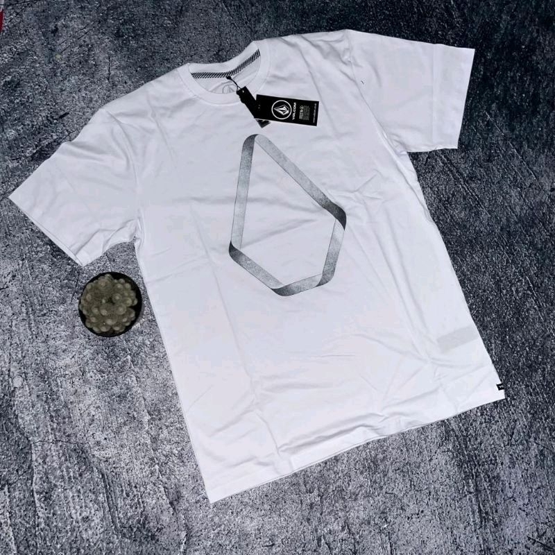 Kaos Volcom Glans tee new white mirror premium