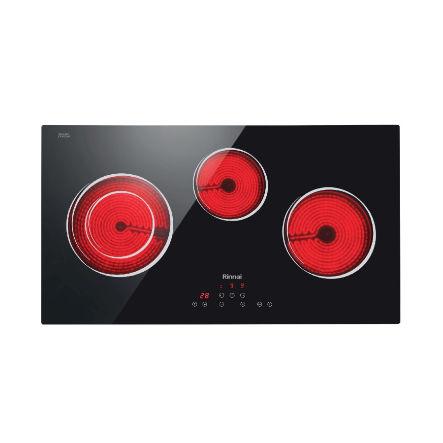 Rinnai RB-7013E-CB RB 7013 E CB Kompor Listrik Tanam Ceramic 3 tungku
