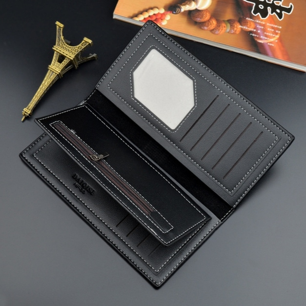 DOMPET PRIA LIPAT PANJANG IMPORT ORIGINAL PREMIUM KULIT HITAM NEVERO BRANDED WA672B5 RESLETING UANG KOIN COWOK KEREN FASHION KEKINIAN DEWASA BATAM SIMPLE DISTRO LAKI SLOT KARTU REMAJA