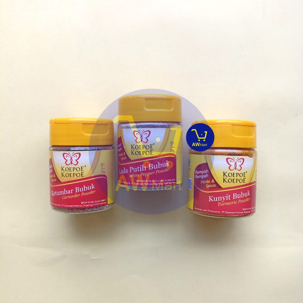 KOEPOE BUMBU BUBUK 23/38 GRAM - BUMBU REMPAH LADA PUTIH BUMBU REMPAH NGO HIANG - KUPU-KUPU - KOEPOE KOEPOE
