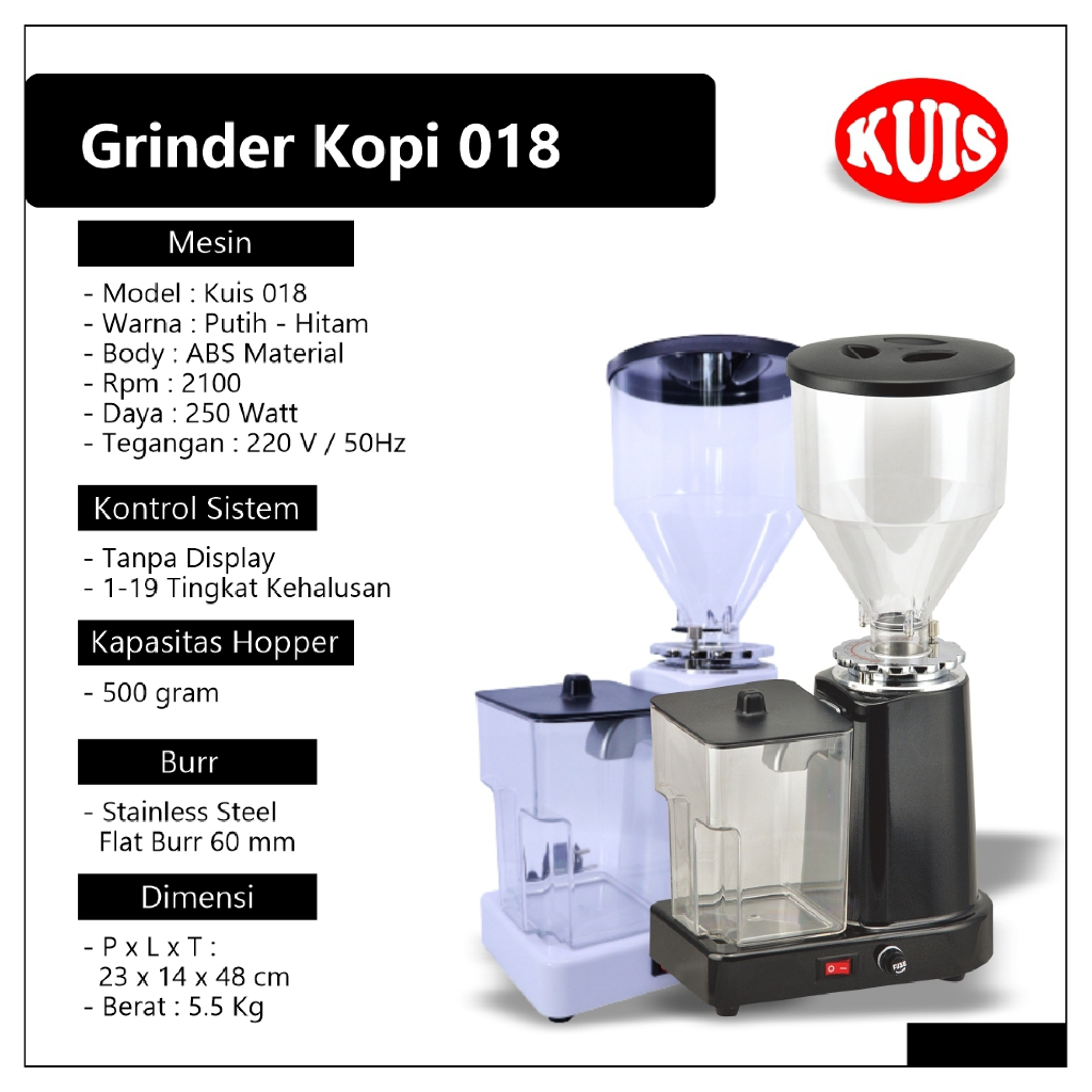 Grinder Coffee Elektrik Tipe LD-018 KUIS Grinder kopi Espresso