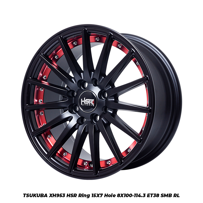 VELG MOBIL MODEL JARI-JARI RING 15 TSUKUBA XH953 HSR R15 FREE ONGKIR