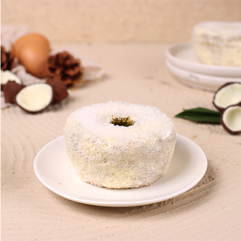 

Dapur Cokelat Mini Pandan Chiffon Coconut - sponge cake with dry coconut