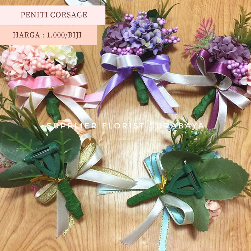 [1 PACK ISI 85 BIJI] PENITI CORSAGE SEGITIGA PENITI BUNGA UNTUK GROOM KORSASE CORSASE WEDDING PENGANTIN PRIA