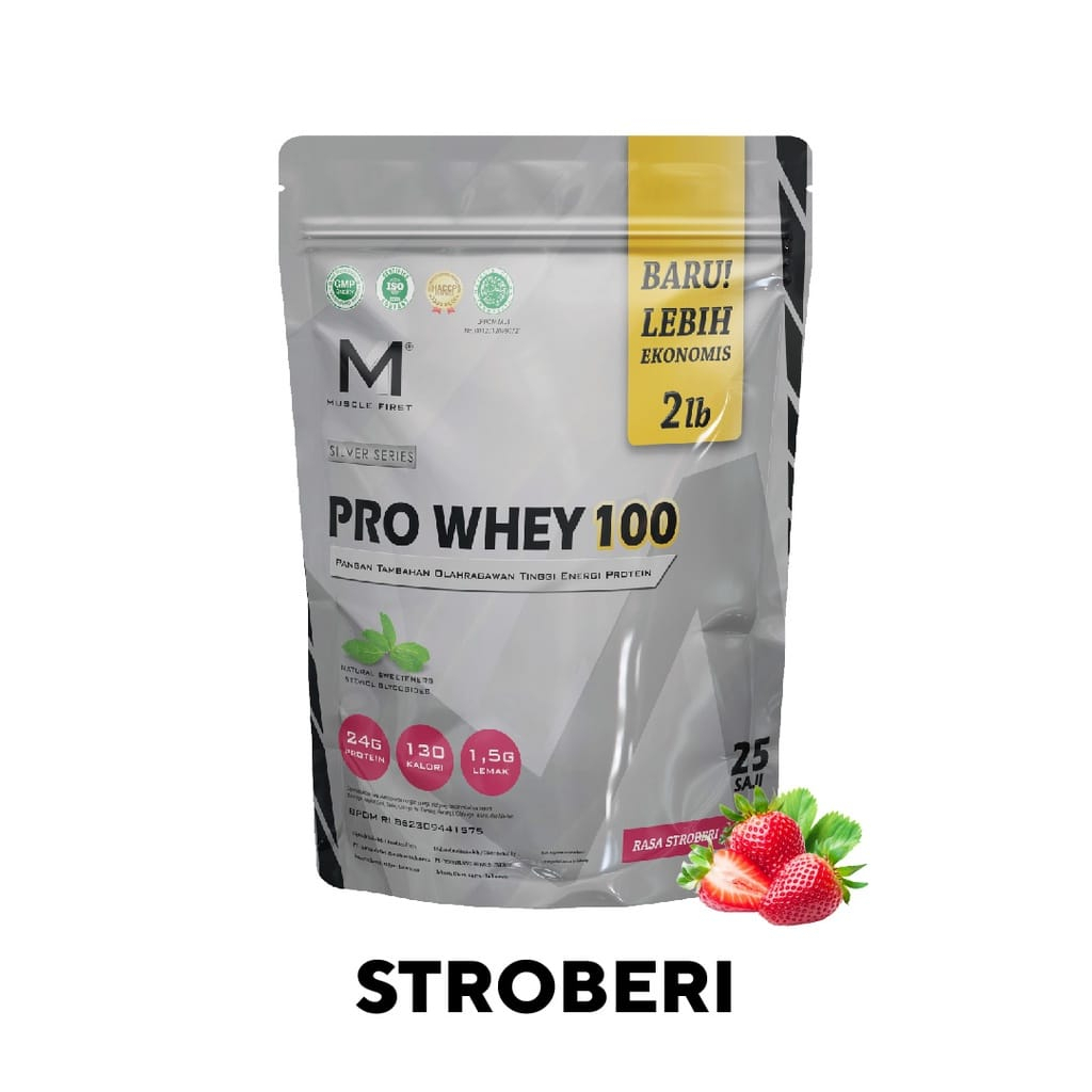 Muscle First Pro Whey 100 2lbs Whey Protein 900gr 25 Serving BPOM HALAL COKLAT ISOLATE PROWHEY MUSCLEFIRST M1 M 1