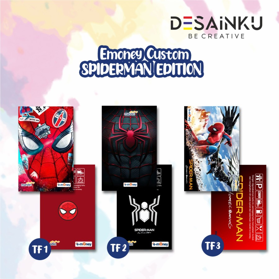 EMONEY SPIDERMAN EDITION / EMONEY CUSTOM / E-TOLL / FLAZZ / BRIZI