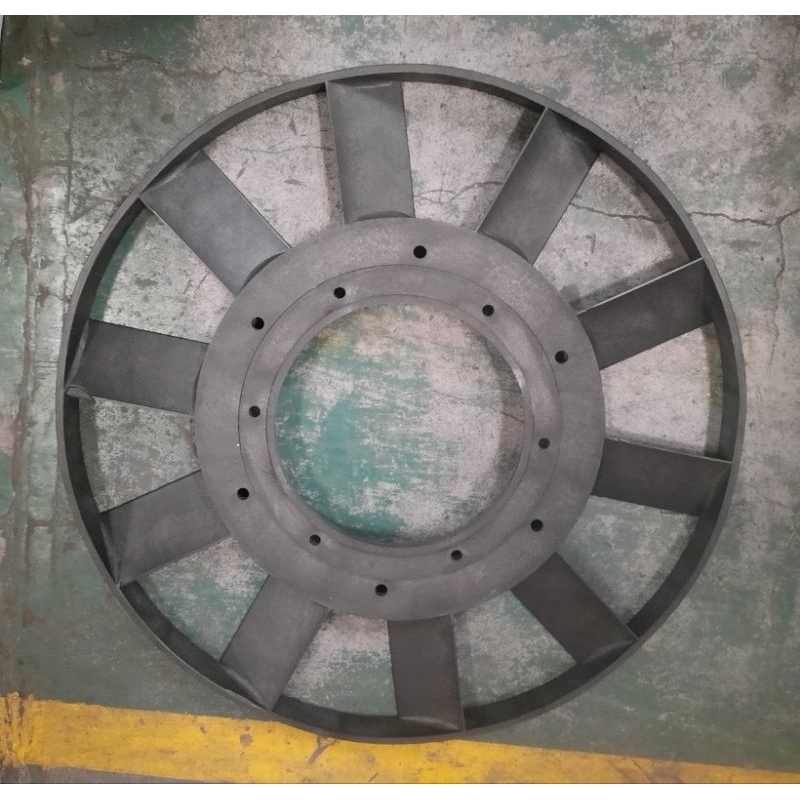 Kipas Plastik Kompresor Shark Fly Wheel Plastic 15 HP Puli Plastik