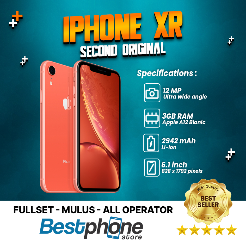 iPhone XR 256Gb - 128Gb - 64Gb Second Original 100% Fullset | 64Gb | 128Gb | 256Gb