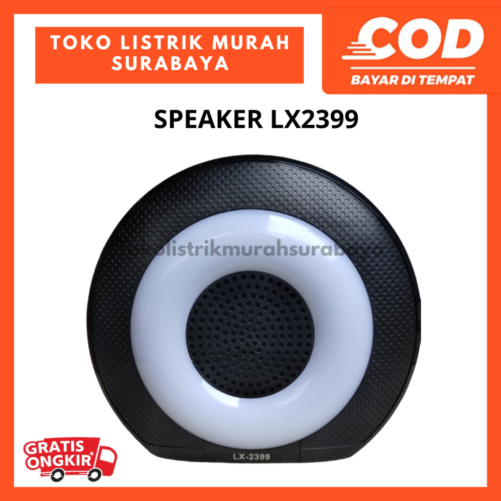 SPEAKER PORTABLE MINI LED BULAT EXTRA BASS LX-2399 / PORTABLE MINI SPEAKER LX-2399