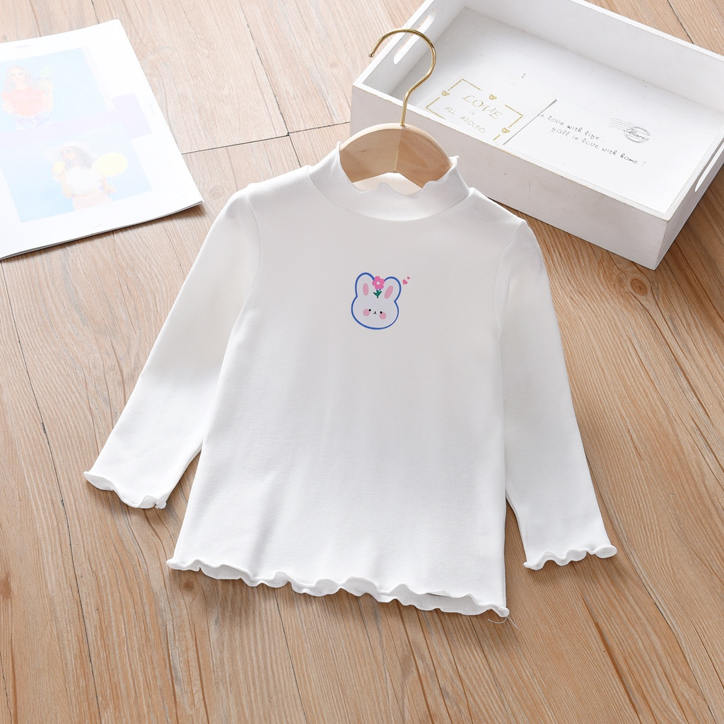 VS - TURTLE NECK ANAK BUNNY LOV / ATASAN TOP ANAK PEREMPUAN USIA 1-5 TAHUN