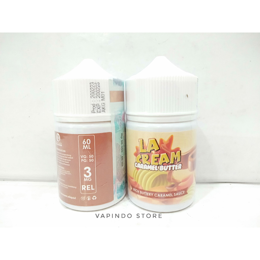 LA CREAM CARAMEL BUTTER 60ML 3MG BY LEVICA JUICE